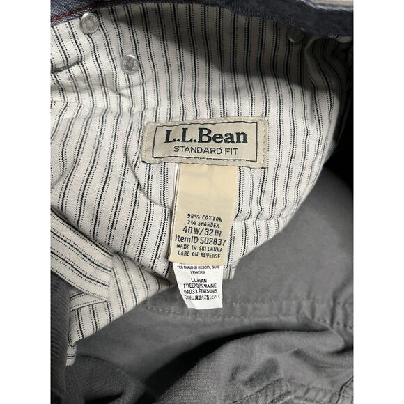 Vintage Y2K LL Bean Corduroy Pants Men 40x32 Gray - Picture 3 of 6